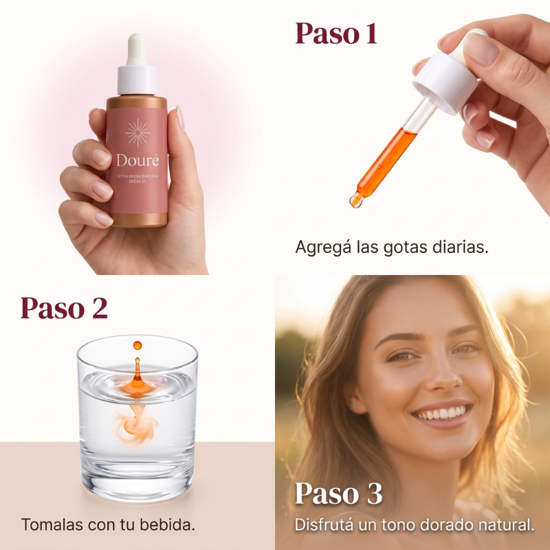 Gotas tonalizadoras internas con vitaminas y betacaroteno Douré